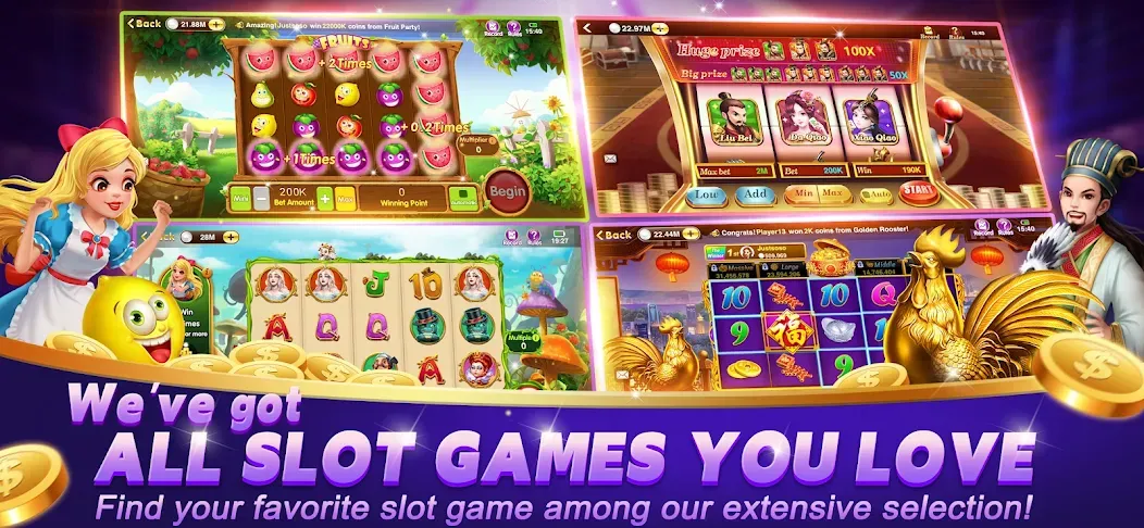Happy Poker Slots (Хэппи Покер Слоты) [МОД: Все открыто, Дополнительные деньги и Меню MOD] Screenshot 2