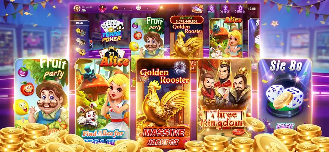 Happy Poker Slots (Хэппи Покер Слоты) [МОД: Все открыто, Дополнительные деньги и Меню MOD] Screenshot 3