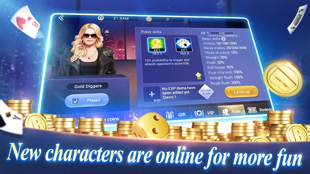 Texas Poker English (Boyaa) (Техасский покер Английский) [МОД: Бесконечные деньги, Монеты и Мега MOD] Screenshot 1