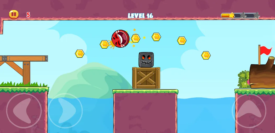 Red Hero 4 - red bounce ball 5 [МОД: Много монет, Открытые уровни и Мега MOD] Screenshot 5