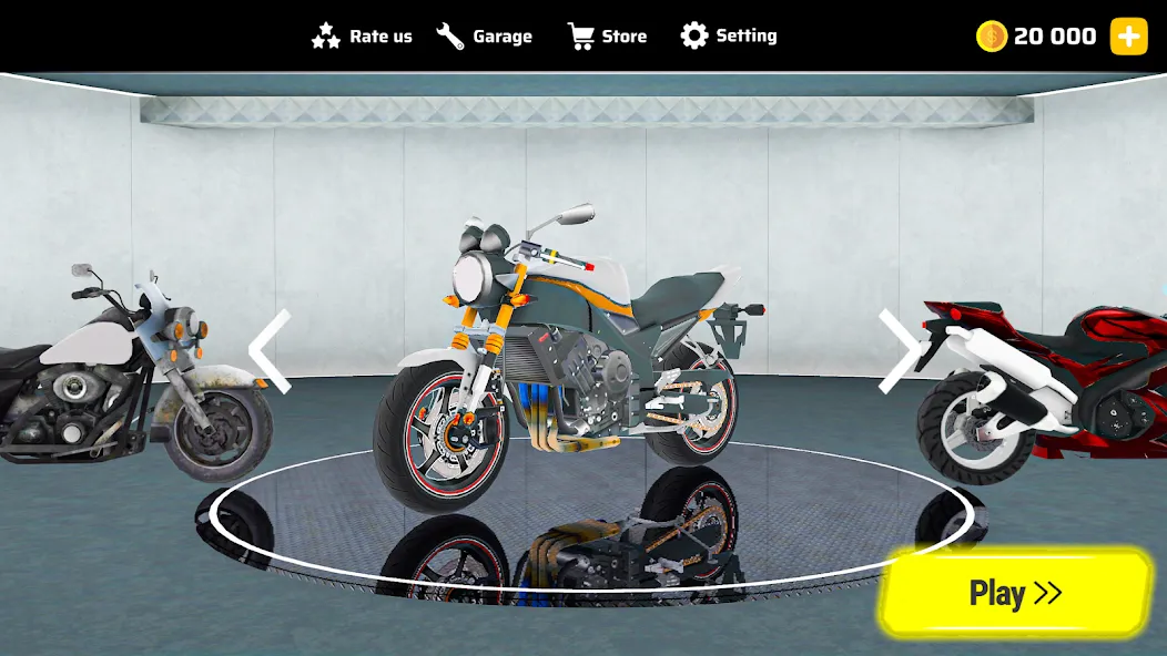 Moto Bike Race 3D Motorcycles [МОД: Меню, Бесконечные монеты и Открытые уровни] Screenshot 5