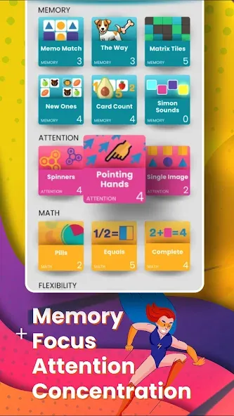 Brain Power - Working memory [МОД: Меню, Бесконечные монеты и Открытые уровни] Screenshot 3