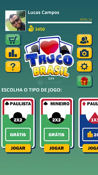Truco Brasil - Truco online (Труко Бразиль) [МОД: Много монет, Открытые уровни и Мега MOD] Screenshot 2