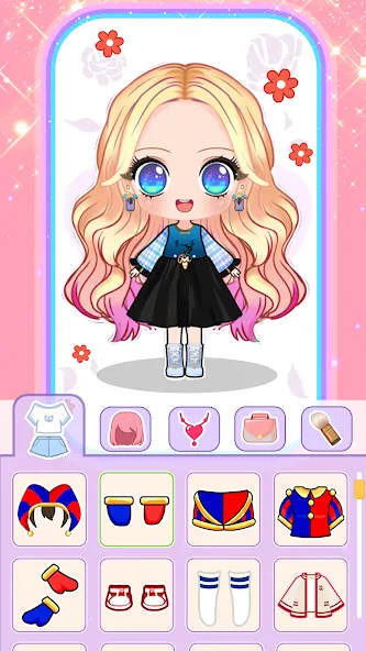 Doll Dress Up: Makeup Games (Долл Дресс Ап) [МОД: Меню, Бесконечные монеты и Открытые уровни] Screenshot 1