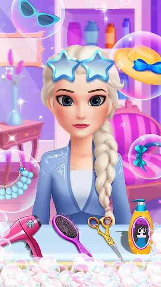 Hair Salon: Beauty Salon Game (Хэр Салон) [МОД: Много денег, Монет и Все открыто] Screenshot 1