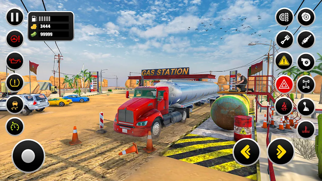 Gas Station Simulator Games [МОД: Все открыто, Дополнительные деньги и Меню MOD] Screenshot 1