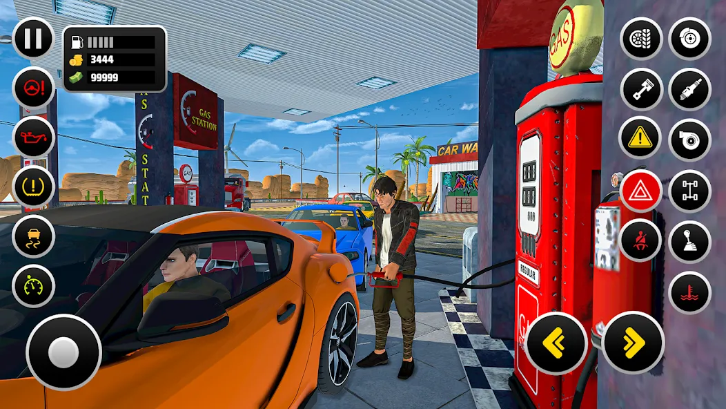 Gas Station Simulator Games [МОД: Все открыто, Дополнительные деньги и Меню MOD] Screenshot 2