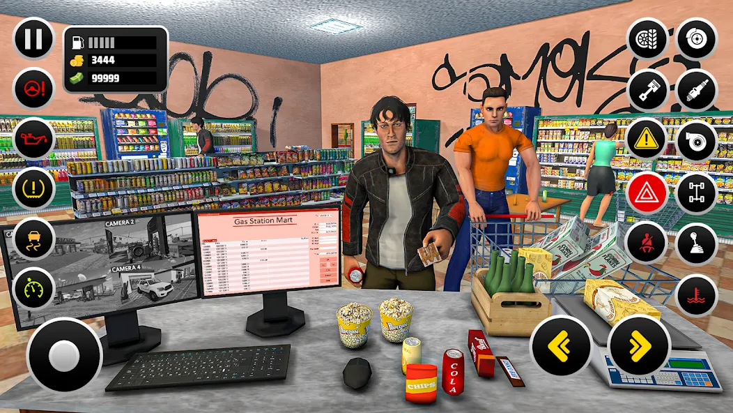 Gas Station Simulator Games [МОД: Все открыто, Дополнительные деньги и Меню MOD] Screenshot 5