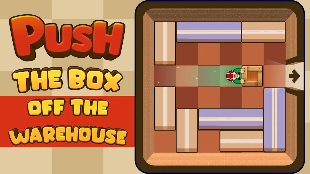 Push Box Out (Пуш Бокс Аут) [МОД: Меню, Бесконечные монеты и Открытые уровни] Screenshot 1