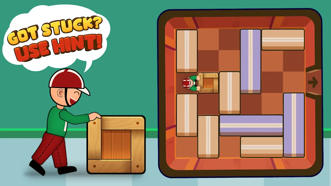 Push Box Out (Пуш Бокс Аут) [МОД: Меню, Бесконечные монеты и Открытые уровни] Screenshot 4
