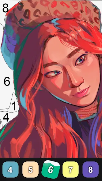 Kpop Paint by Numbers BT21 [МОД: Много монет, Открытые уровни и Мега MOD] Screenshot 5