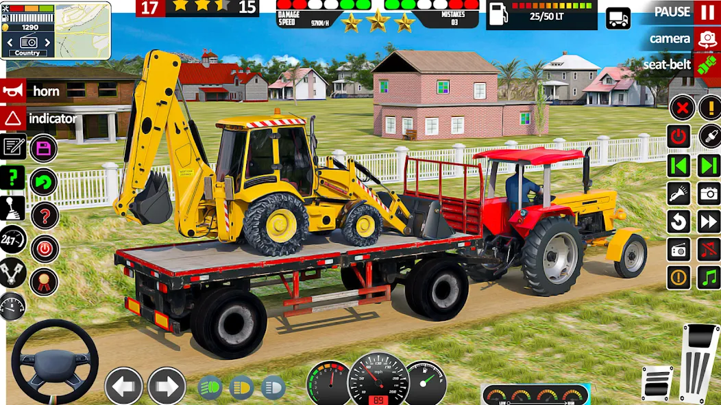 Indian Tractor Game Farming 3D [МОД: Много денег, Монет и Все открыто] Screenshot 1