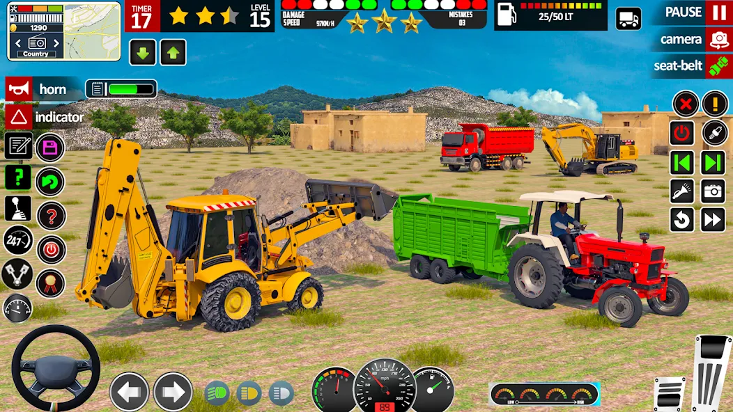 Indian Tractor Game Farming 3D [МОД: Много денег, Монет и Все открыто] Screenshot 2