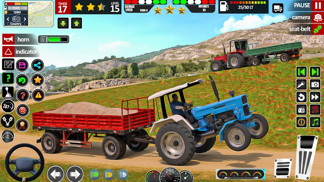 Indian Tractor Game Farming 3D [МОД: Много денег, Монет и Все открыто] Screenshot 3