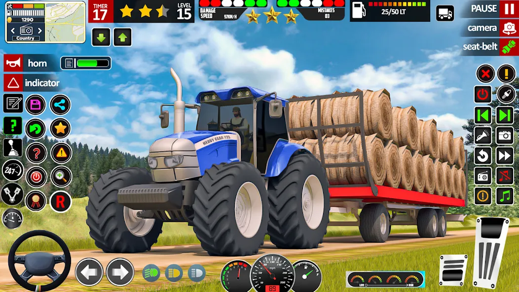 Indian Tractor Game Farming 3D [МОД: Много денег, Монет и Все открыто] Screenshot 5