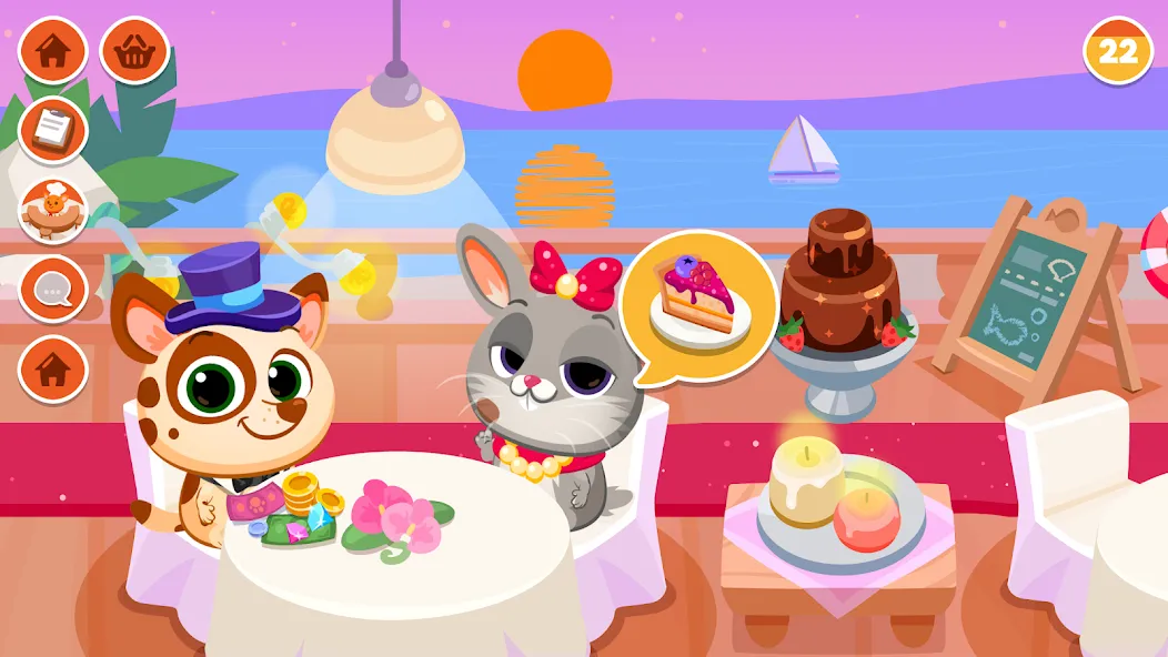 Bubbu Restaurant - My Cat Game (Буббу Ресторан) [МОД: Все открыто, Дополнительные деньги и Меню MOD] Screenshot 2