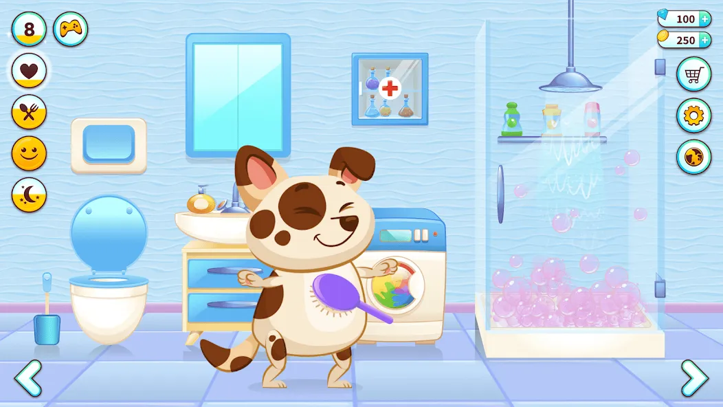 Duddu - My Virtual Pet Dog [МОД: Меню, Бесконечные монеты и Открытые уровни] Screenshot 1