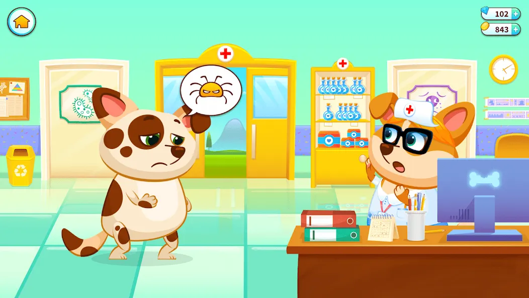Duddu - My Virtual Pet Dog [МОД: Меню, Бесконечные монеты и Открытые уровни] Screenshot 2