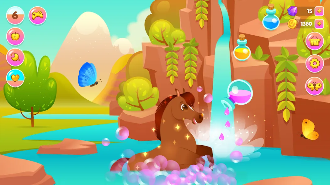 Pixie the Pony - Virtual Pet (Пикси зе Пони) [МОД: Все открыто, Дополнительные деньги и Меню MOD] Screenshot 1