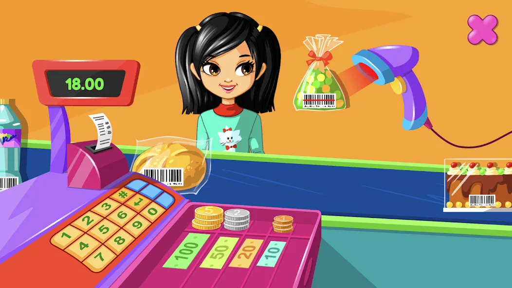 Supermarket Game [МОД: Все открыто, Дополнительные деньги и Меню MOD] Screenshot 1