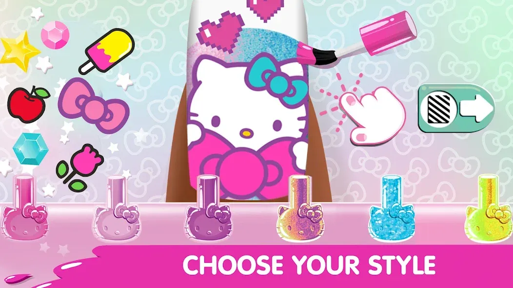 Hello Kitty Nail Salon [МОД: Много денег, Монет и Все открыто] Screenshot 2