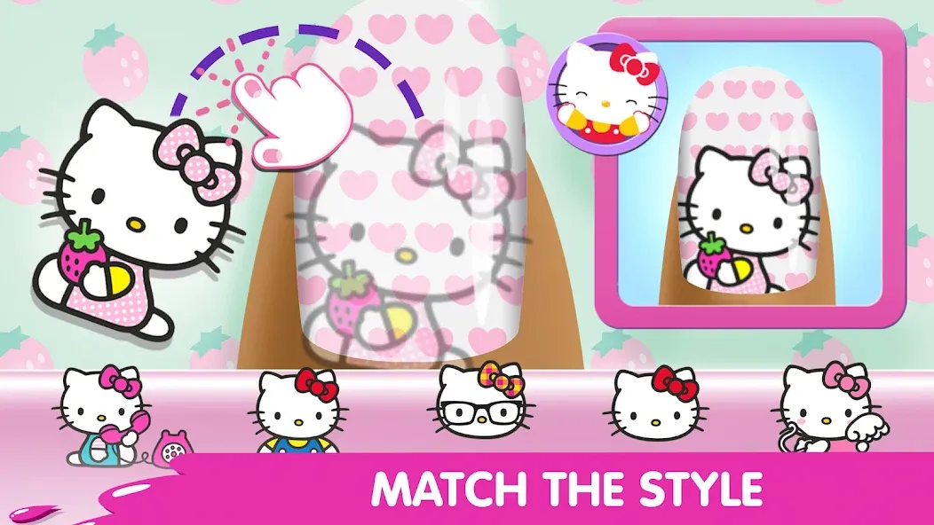 Hello Kitty Nail Salon [МОД: Много денег, Монет и Все открыто] Screenshot 3