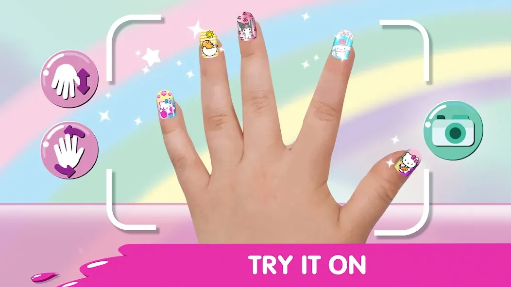 Hello Kitty Nail Salon [МОД: Много денег, Монет и Все открыто] Screenshot 4