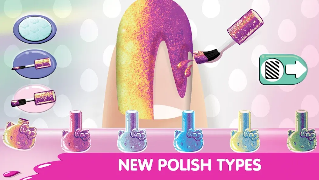 Hello Kitty Nail Salon [МОД: Много денег, Монет и Все открыто] Screenshot 5