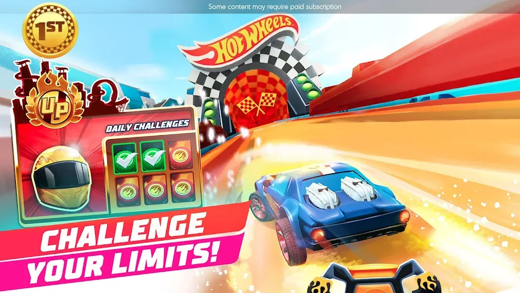 Hot Wheels Unlimited (Хот Вилс Анлимитед) [МОД: Меню, Бесконечные монеты и Открытые уровни] Screenshot 1