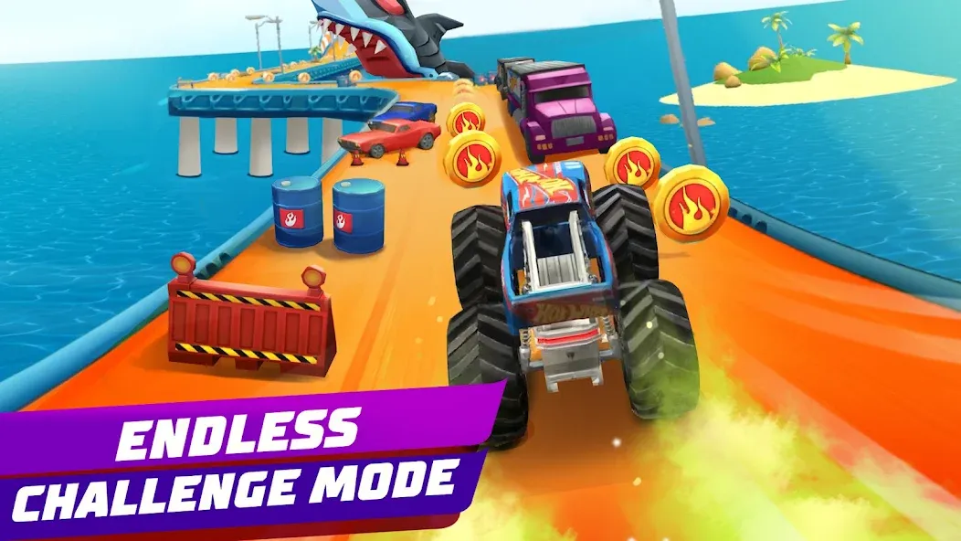 Hot Wheels Unlimited (Хот Вилс Анлимитед) [МОД: Меню, Бесконечные монеты и Открытые уровни] Screenshot 2