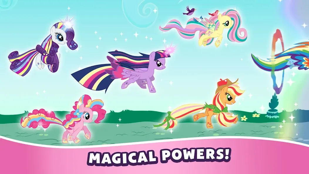 My Little Pony Rainbow Runners (Май Литл Пони) [МОД: Меню, Бесконечные монеты и Открытые уровни] Screenshot 4