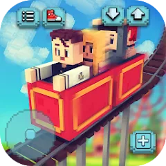 Скачать Theme Park Craft: Build & Ride [МОД: Меню, Бесконечные монеты и Открытые уровни] | Взлом Theme Park Craft: Build & Ride на Андроид