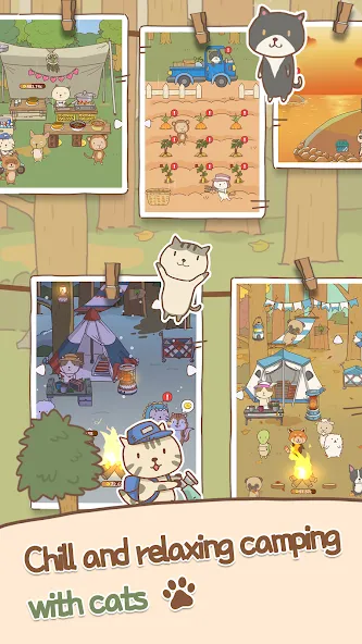 Animal Camping: Idle Camp (Анимал Кемпинг) [МОД: Все открыто, Дополнительные деньги и Меню MOD] Screenshot 1