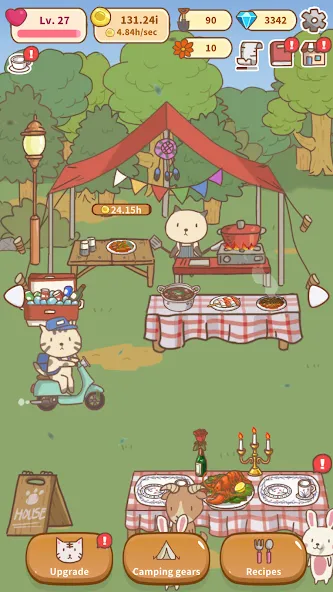 Animal Camping: Idle Camp (Анимал Кемпинг) [МОД: Все открыто, Дополнительные деньги и Меню MOD] Screenshot 5