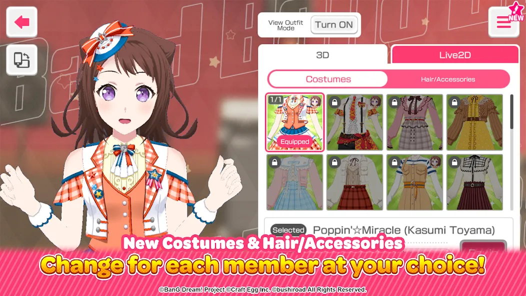 BanG Dream! Girls Band Party! [МОД: Все открыто, Дополнительные деньги и Меню MOD] Screenshot 3