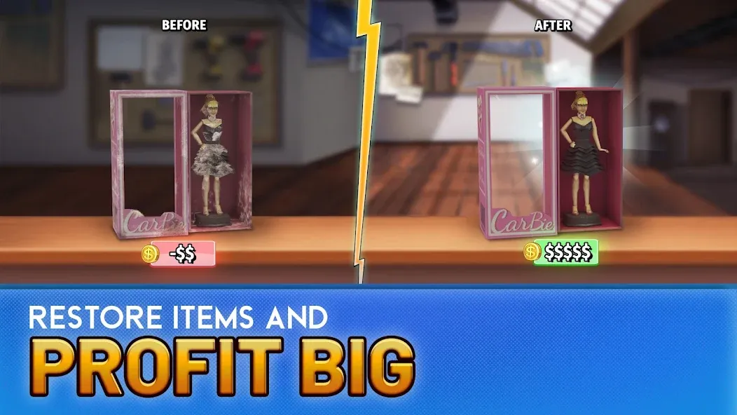 Bid Wars: Collect Items (Бид Варс 3) [МОД: Меню, Бесконечные монеты и Открытые уровни] Screenshot 3