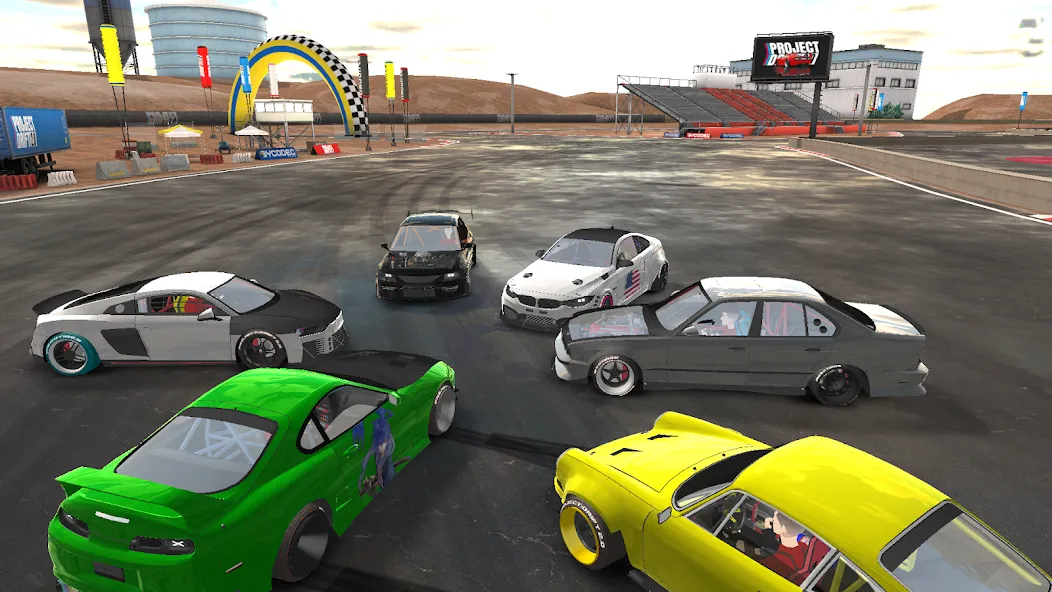 Project Drift 2.0 : Online [МОД: Меню, Бесконечные монеты и Открытые уровни] Screenshot 5