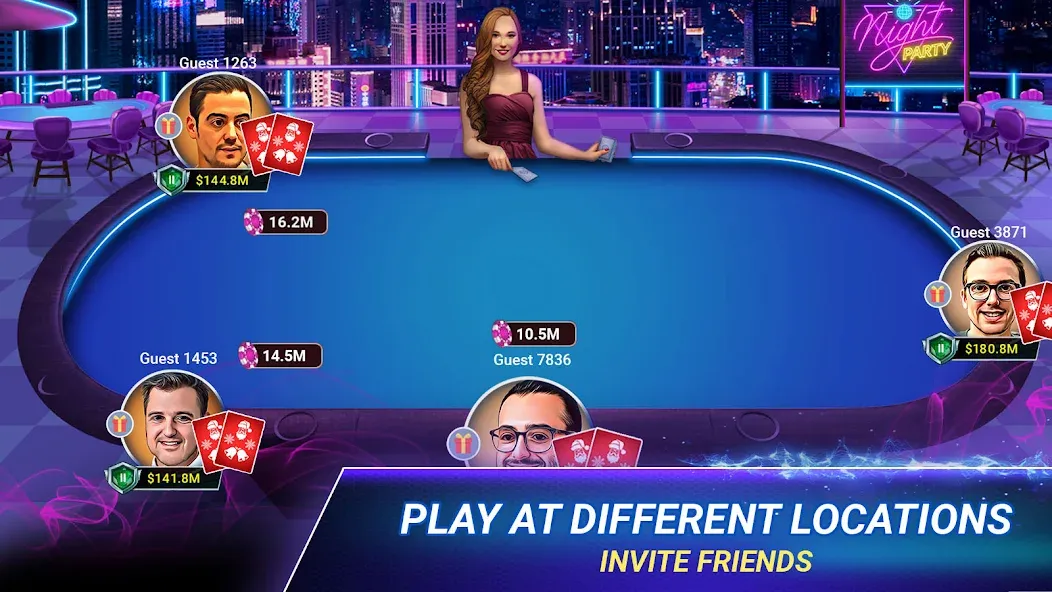 Poker Zmist - Offline & Online (Покер Змст) [МОД: Много монет, Открытые уровни и Мега MOD] Screenshot 1