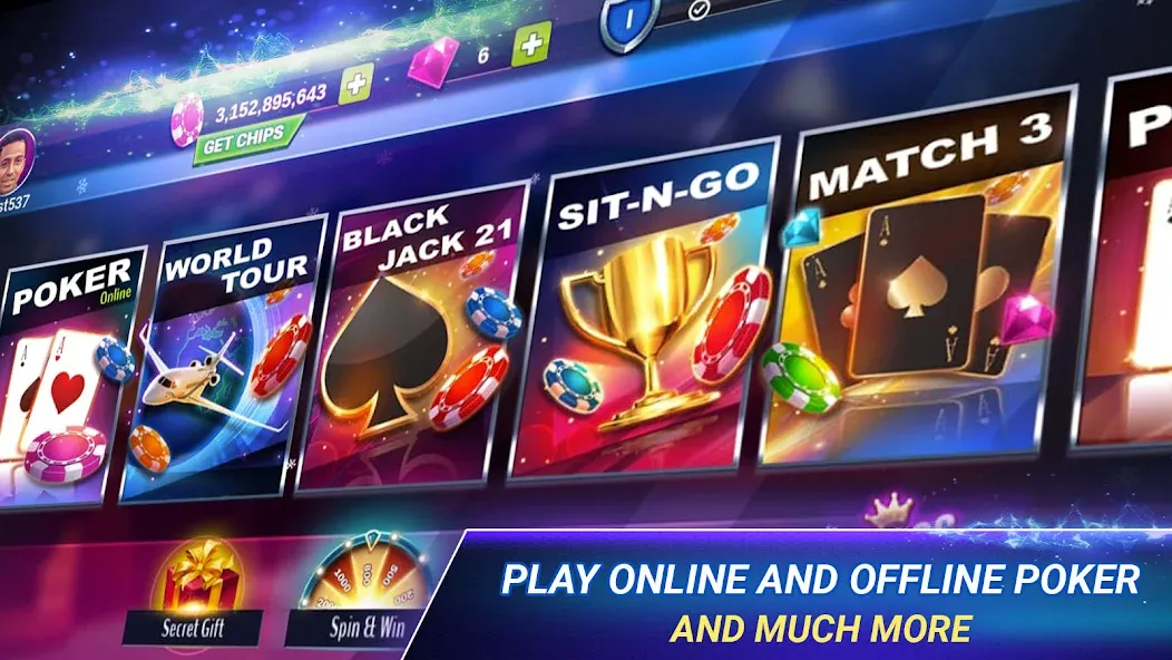Poker Zmist - Offline & Online (Покер Змст) [МОД: Много монет, Открытые уровни и Мега MOD] Screenshot 2