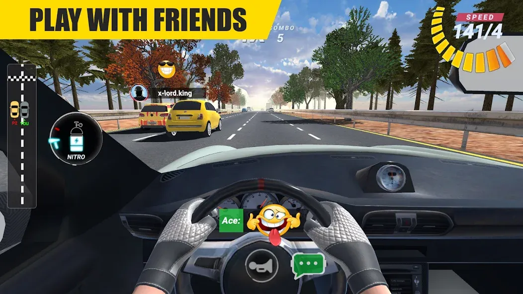 Racing Online:Car Driving Game [МОД: Деньги, Монеты и Меню MOD] Screenshot 2