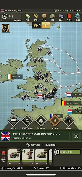 Call of War: Frontlines [МОД: Много монет, Открытые уровни и Мега MOD] Screenshot 3