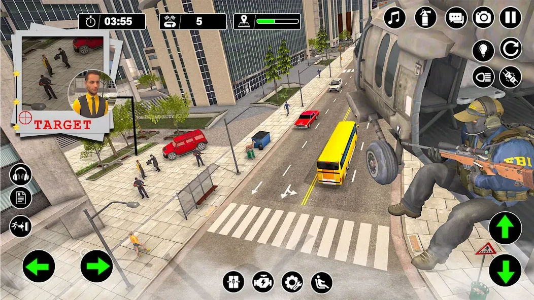 Police Helicopter Chase Game [МОД: Бесконечные деньги, Монеты и Мега MOD] Screenshot 2