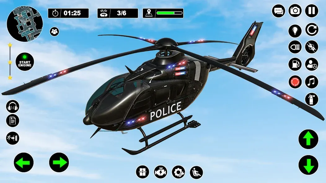 Police Helicopter Chase Game [МОД: Бесконечные деньги, Монеты и Мега MOD] Screenshot 5