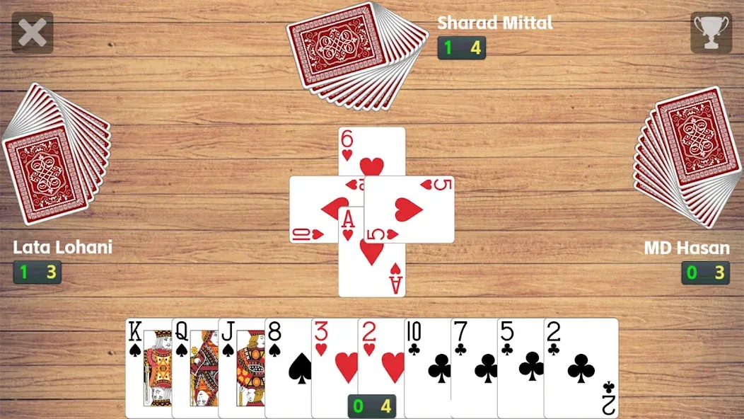 Callbreak League - Card Game (Колбрик Лига) [МОД: Все открыто, Дополнительные деньги и Меню MOD] Screenshot 1