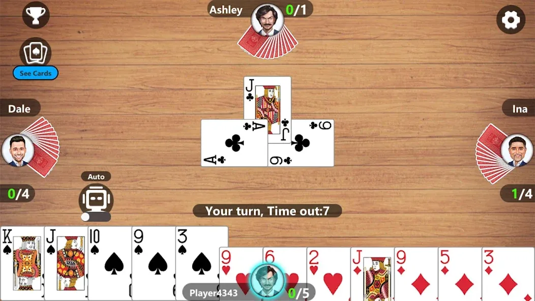 Callbreak Master 3 - Card Game [МОД: Бесконечные деньги, Монеты и Мега MOD] Screenshot 3