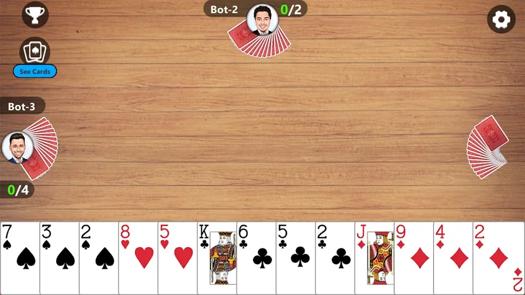 Callbreak Master 3 - Card Game [МОД: Бесконечные деньги, Монеты и Мега MOD] Screenshot 4
