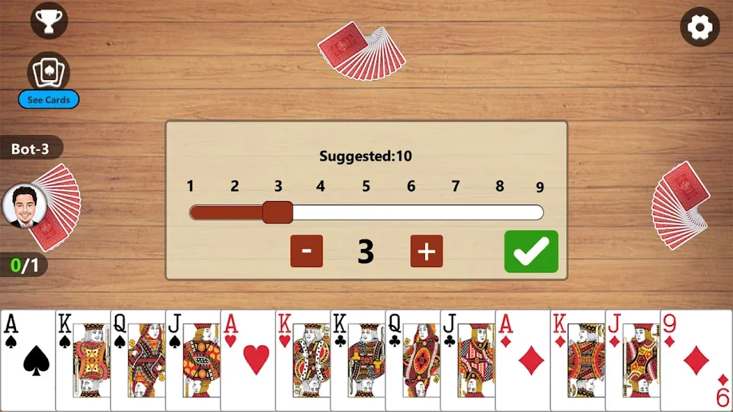 Callbreak Master 3 - Card Game [МОД: Бесконечные деньги, Монеты и Мега MOD] Screenshot 5