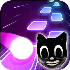 Скачать Cartoon cat - Hop tiles rush (Картун кэт) [МОД: Много денег, Монет и Все открыто] | Взлом Cartoon cat - Hop tiles rush на Андроид