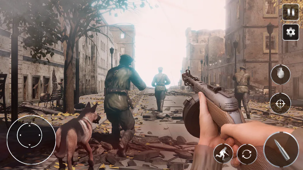 Call Of Courage : WW2 Shooting [МОД: Меню, Бесконечные монеты и Открытые уровни] Screenshot 2