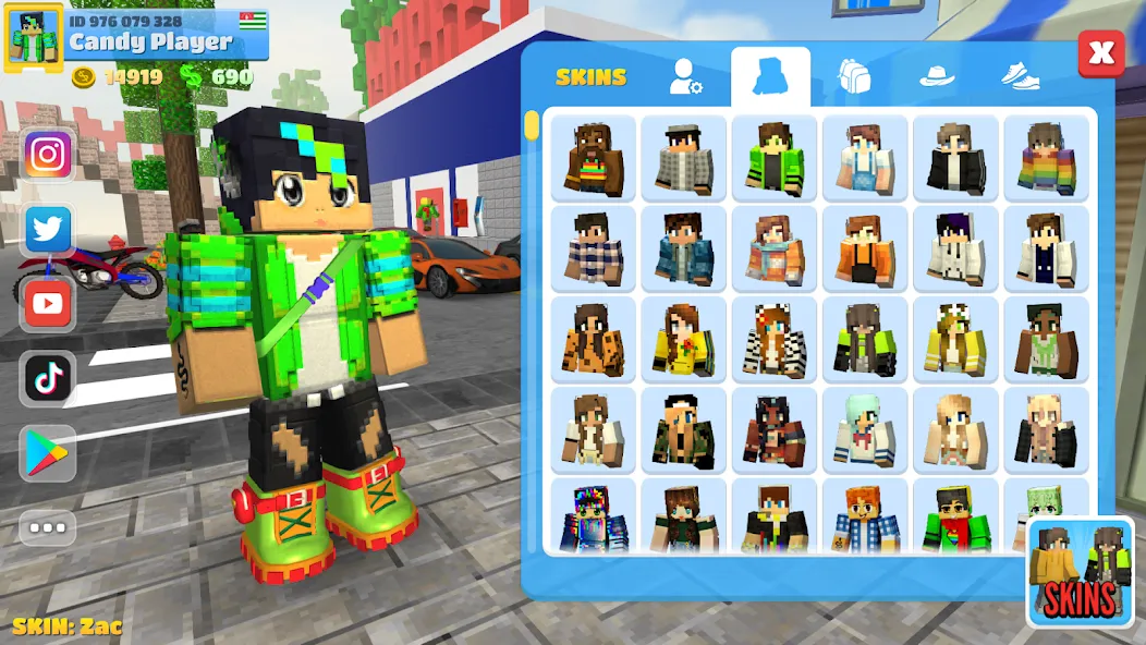School Party Craft [МОД: Все открыто, Дополнительные деньги и Меню MOD] Screenshot 1